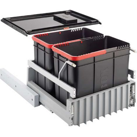 Franke - Cestino portarifiuti incorporato 300-45 Duo 121.0150.144 (1/3)