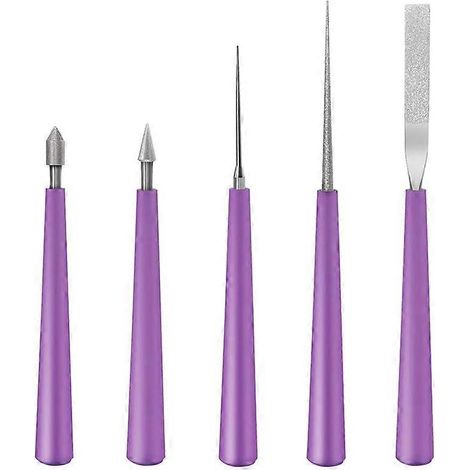 Set aus 5 Diamant-Perlenreibahlen, Rotationswerkzeug für Holz, Glas, Kunststoff und Metall, Präzisions-Handbohrer-Set für DIY-Schmuck. (1/5)