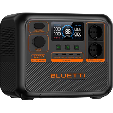 Bluetti AC70P tragbare Energie-Station 1000 W