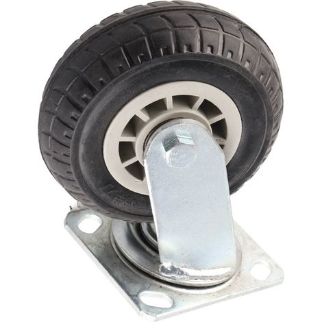 Roulette industrielle lourde 360° universelle pour chariot diable, plateau outillage, 4 roues pivotantes avec frein, charge élevée, usage atelier (1/5)