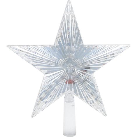 Guirlande Lumineuse Étoile LED - Extérieure - Changeante - Clignotante - Pour Arbre de Noël Jardin Fête - 20 LED - 5 m - Alimentation Secteur (1/2)