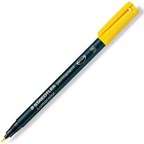 Rotulador permanente Staedtler Lumocolor 313-1 S Amarillo (10 Unidades)