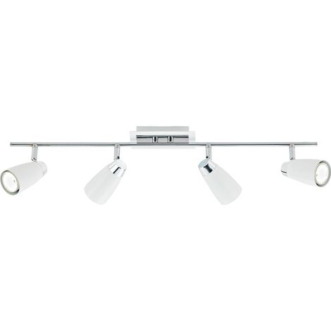 DAR LOFT - Barre de projecteur blanc, 4x GU10 (1/4)
