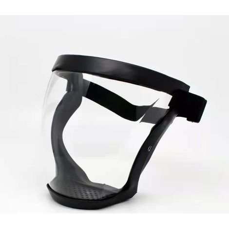 Visière de Protection, Anti-fog Protective Full Face Shield, Face Shield de Protection Complets, HD Transparent Bionic Face Shield de Protection, Visières de Sécurité, Réglable Sangle, Anti-Poussière (1/5)