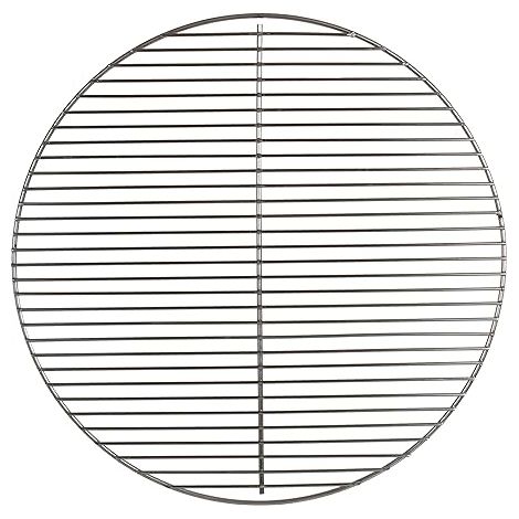 QAZQA Grille de Barbecue - en Acier Inoxydable - pour Le Barbecue Boule - en Forme Ronde - Toutes Les Marques - Diamètre 47cm (1/5)
