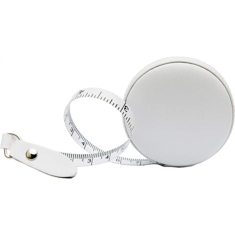 Mètre ruban rétractable pour couture en cuir, petit mètre ruban pour tailleurs et créateurs, 1 pièce, 1,5 mètre de large (blanc) (1/5)