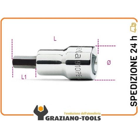 BETA 910PE/4 CHIAVE A BUSSOLA MASCHIO ESAGONALE ATTACCO 3/8