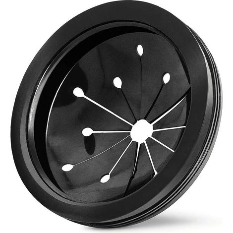 Protection anti-éclaboussures noire de 7,6 cm – Couvre-déflecteur d'évier de cuisine pour modèles Whirlaway, Waste King et GE – Couvercle de vidange en caoutchouc et protection contre les