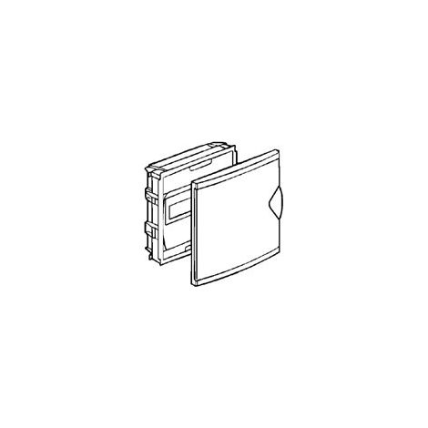 Coffret modulaire mini encastré 1 rangée 6+2 modules Avec porte isolante blanc LEGRAND 001410