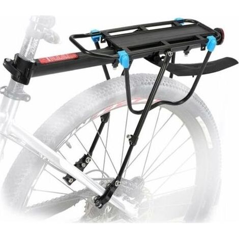 Porte Bagage Vlo Arrire avec Capacit 50KG, Rglable Porte-Bagages Velo VTT Transporteur Tige de Selle avec Rflecteur Aile pour Cyclisme Montagne Cargaison (1/5)