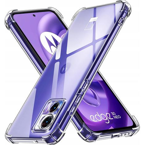 Schutzhülle für Motorola Edge 30: Stoßfeste, transparente Schutzhülle + 9H-Glas (1/5)