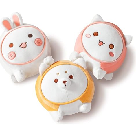 Peluche Oreiller Jouets en Peluche Oreiller en Peluche Mignon Chaton Canapé Lit Peluche Anniversaire Enfant Rose(30cm) (1/5)