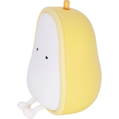 Luce notturna ricaricabile monoblocco per bambini, luce notturna a LED per bambini, lampada da comodino touch in silicone, regalo per bambini (a forma di pera) - 88 x 88,5 x 122 mm