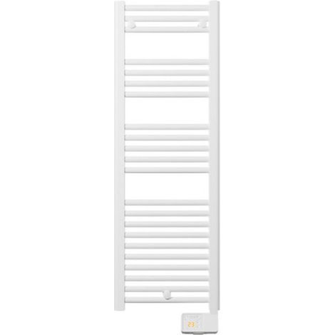 Atlantic – Sèche-serviettes électrique digital étroit 500W – Fluide thermo-conducteur – Boîtier de commande programmable – Mode Boost pour séchage rapide (1/2)