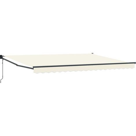 Elektrische ausziehbare Markise Creme 4 x 2 m (1/5)