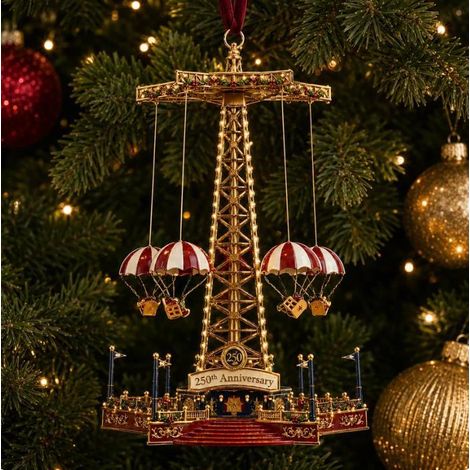 Weihnachtsbaumschmuck aus Metall zum 250-jährigen Jubiläum des Karussellturms (1/5)