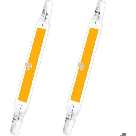 Une ampoule LED R7S, 78 mm, 5 W, 3000 K, peut remplacer une ampoule halogène de 40 à 50 W, non dimmable. (1/4)