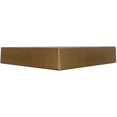 Pieds de meubles triangulaires en bois blanc, 3 cm (1 pièce) (1/5)