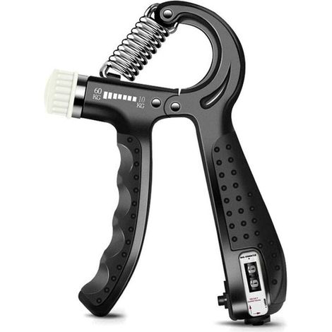 Hand Grip, Musculation Main, Musculation Avant Bras, 5-60 kg Ajustable Comptage Pince à Main La résistance Exerciseur de Doigt Exerciseur Poignet