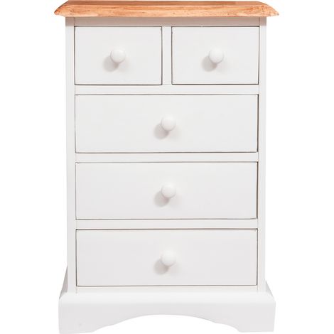 Country-style solid lime wood natural finish W51XDP30XH74 cm sized bedside table. Made in Italy