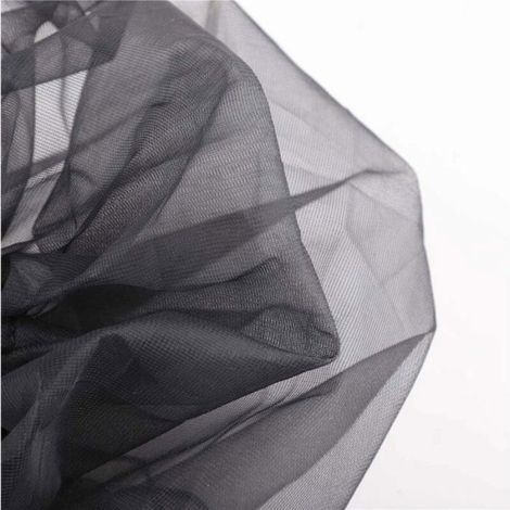 Lot de 2 filets de protection anti-moustique pour extérieur de jardin, seaux, feuilles-diamètre 95 cm-noir (1/5)