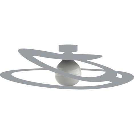 LUMICOM DILATE Plafoniera, 1X E27, max 42W, metallo, grigio, D.60cm