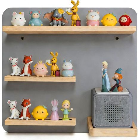 Toniebox Wall Shelf with Magnetic Strips, Holds 27 Figures (1/5)