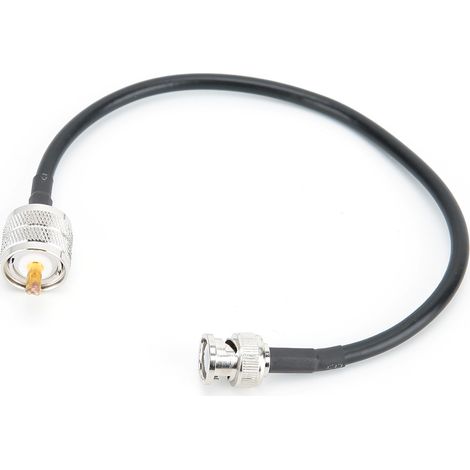 Câble coaxial 50-3 50 ohms, adaptateur BNC mâle vers UHF PL259 mâle pour de nombreuses applications (1/5)