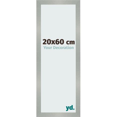 yd. - Cadre photo 20x60 - Aluminium Brosse - MDF - Bologna (1/5)