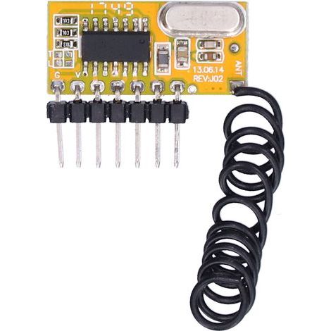 Récepteur Module RF Interrupteur Sans Fil Antiparasitage Haute Sensibilité Apprentissage Code pour Sonnette Porte (1/5)