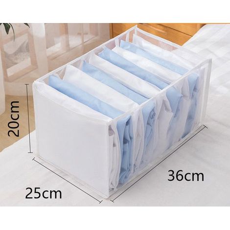 Organiseur de tiroir – 9 compartiments – 36 x 25 x 20 cm – Blanc (1/5)