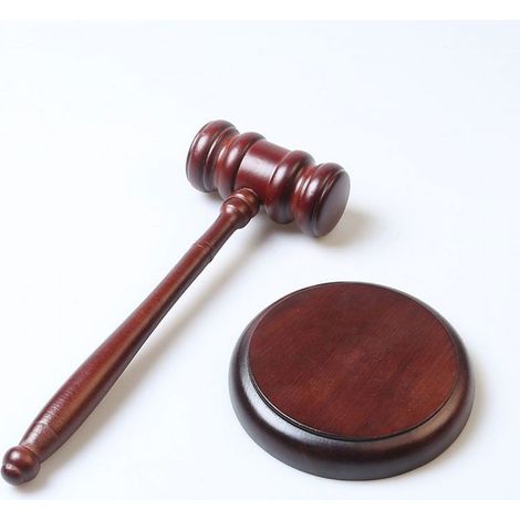 Marteau de juge,Maillets en Bois,Juge Maillets en Bois,Marteau de juge et bloc de résonance en bois,Mmarteau de vente aux enchères,pour avocat, étudiant, juge, vente aux enchères, réunions (1/5)