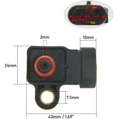 Ansaugdrucksensor 96417830 25484082 passend für Chevrolet Daewoo Autoteile (1/4)
