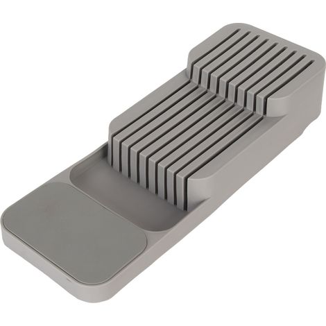 Bloc à couteaux pour tiroir, rangement sécurisé de 9 couteaux, organiseur 2 niveaux, insert de tiroir pour cuisine et restaurant. (1/5)