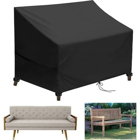 Housse Banc de Jardin,Housse Banc Exterieur Patio,Housse de Protection pour Banc de Jardin,Housse Banc de Jardin Imperméable,Housse Salon de Jardin ​210D Oxford(73x67x84/65cm) (1/5)