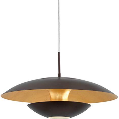 Lampadario A Sospensione Contemporaneo Nuvano Acciaio Marrone Oro 1 Luce E27 (1/4)