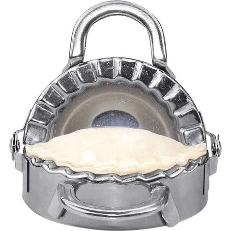Edelstahl-Teigtaschenform (10 cm), Backform, D