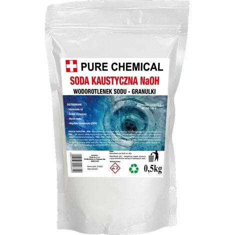 Hydroxyde de sodium 0,5 kg - Déboucheur puissant - Idéal pour canalisations