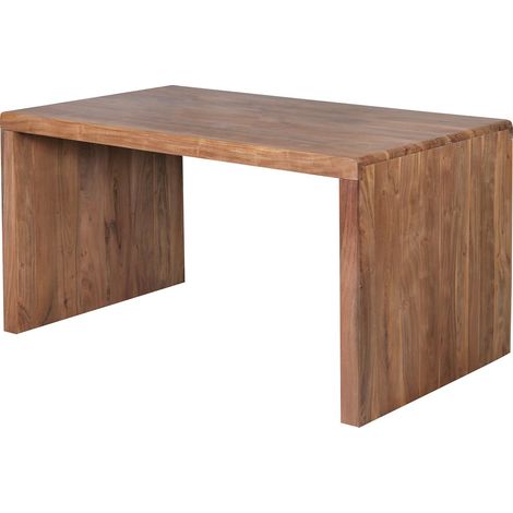 Schreibtisch Massiv-Holz Akazie 140cm breit Echtholz Design Landhaus B/H/T ca. 140/76/80cm (1/5)