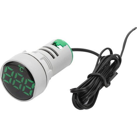 Thermomètre numérique LED avec indicateur lumineux AC 50-380V -20°C à 199°C (Vert) (1/5)