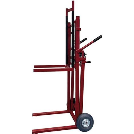 Matisère – Diable élévateur tout terrain 1750mm – Charge max 150kg – Sangle de maintien 3m – Roues gonflables Ø200mm – 300187RG (1/5)