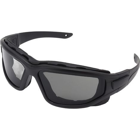 Antibeschlagbrille mit Doppelglaslinse, kratzfest, stoßfest, UV-Schutz, abnehmbare Gläser mit Band, schwarz (1/5)