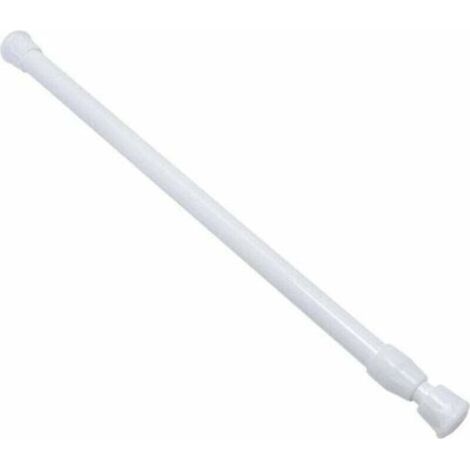 Tringle extensible 30–50cm, tige fine Ø1,3cm pour rideaux légers, voilage, armoire ou porte, barre de douche facile à installer (1/4)