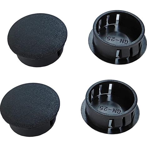 5 Pièces 45mm Bouchons en Plastique Rond, Cache Trou Meuble, Cache Trou Plastique, Noir, Bouchon de Trou de Percage pour Verrouillage Trou Meubles (1/5)