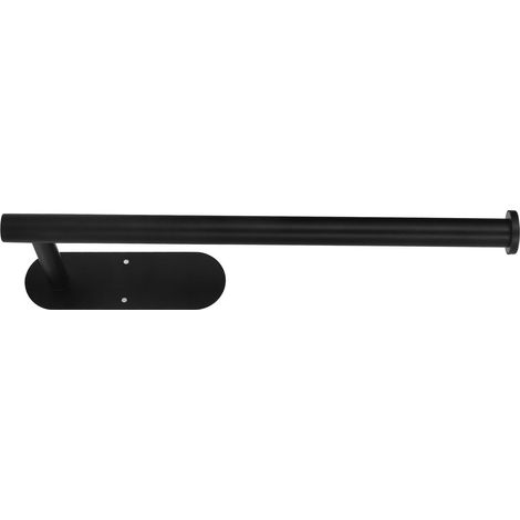 Papierhandtuchhalter aus Edelstahl, Hängehalterung für unter den Küchenschrank, schwarzer Papierhandtuchhalter für Bad und Küche (1/5)