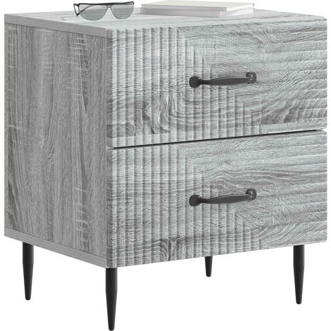 Maison Exclusive - Cabinet de chevet 2 pcs Sonoma gris 43 x 34,5 x 47,5 cm (1/5)