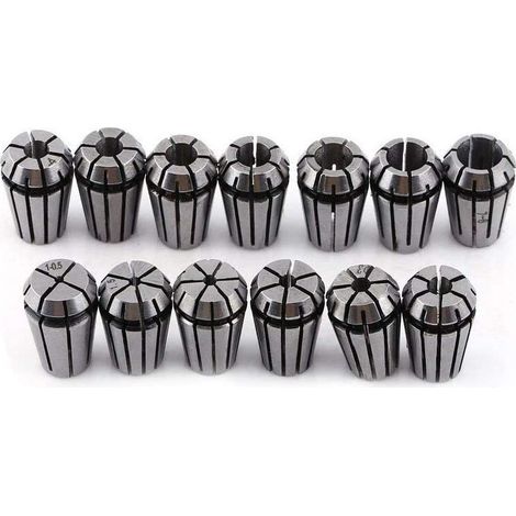 ER11 Collet Set - 13 Pièces 1 à 7 mm - Pour Machine CNC Gravure et Outil de Meulage (1/5)