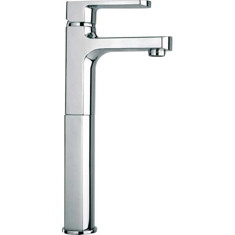 "MISCELATORE LAVABO CON CANNA ALTA """"STILE"""" H. 30 cm - Senza Piletta"