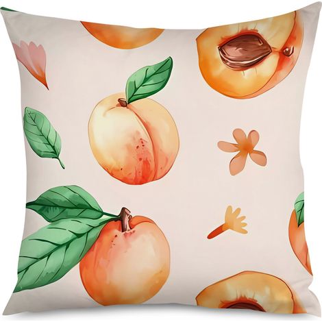 Housse de Coussin Décoratif Motif Pêches Moderne (1/5)