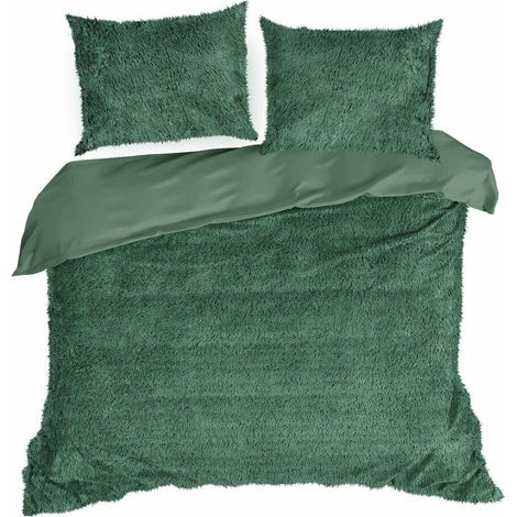 Juego de ropa de cama Tiffany de 220x200 cm, piel verde (1/5)